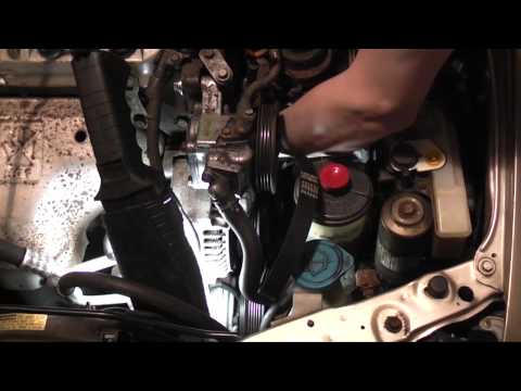 Honda Accord Alternator and Power Steering Belt Replacement