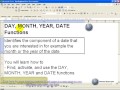 DATE DAY MONTH and YEAR Functions in Excel