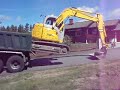 unload excavator the norwegian way