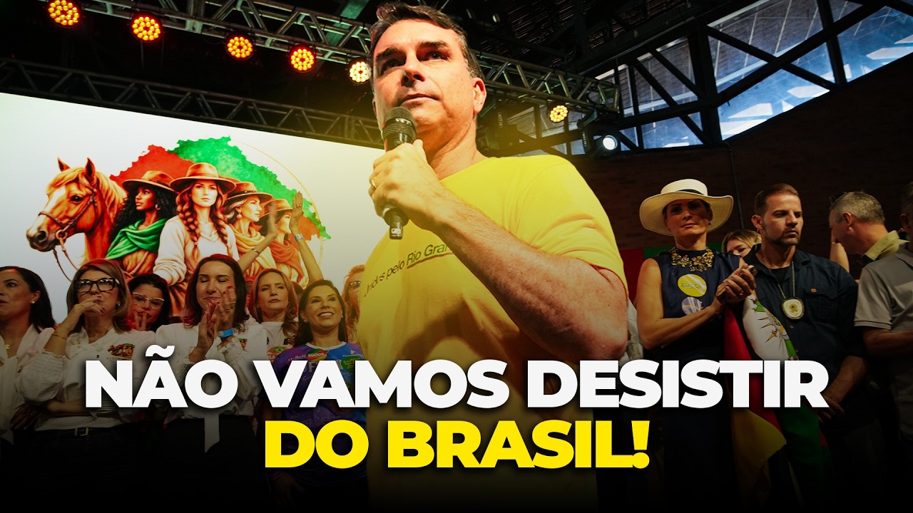 FLÁVIO BOLSONARO EM CAFÉ DA MANHÃ COM AS MULHERES