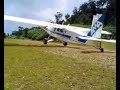 Pilatus Porter landing at 15% sloped strip Pilatus Porter landing at 15% sloped strip