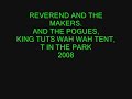 reverend and the makers and the pogues at t in the park 2008