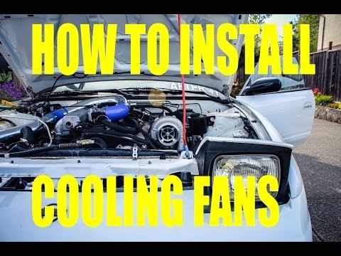 Nissan 240sx S13 How to install cooling fans