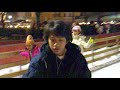 John & Noemi Mateo's Kids ice skating in Ghedi's Plaza, Brescia Italy - Dec 2009.mp4