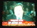 Tom Brokaw breaking news of Tim Russert\
