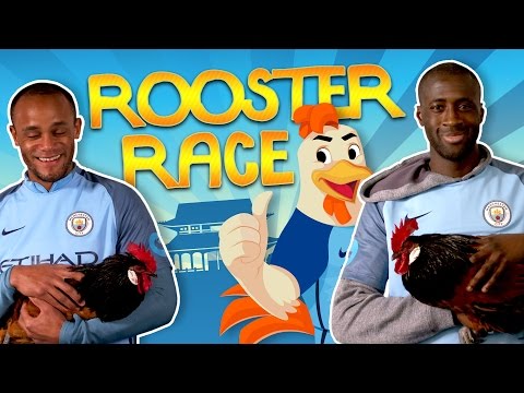 Video: MAN CITY PLAYERS GO ROOSTER RACING | Chinese New Year 2017