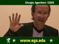 Giorgio Agamben at European Graduate School EGS 2005