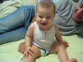Baby laughing at Daddy
