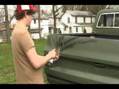 how to paint a car od green
