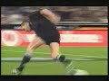highlights from one of the best ever games of rugby, played infront of a crowd of 109874 Bledisloe Cup, 2000, Sydney All Blacks - 1. Carl Hoeft, 2. Anton Oliver, 3. Kees Meeuws, 4. Todd Blackadder(c), 5. Norm Maxwell, 6. Taine Randell, 7. Scott Robertson, 8. Ron Cribb, 9. Justin Marshall, 10. Andrew Mehrtens, 11. Jonah Lomu, 12. Pita Alatini, 13. Alama Ieremia, 14. Tana Umaga, 15. Christian Cullen, Bench - Mark Hammett, Craig Dowd, Troy Flavell, Josh Kronfeld, Byron Kelleher, Tony Brown ...