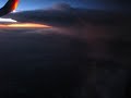 飛行機からの雷雨