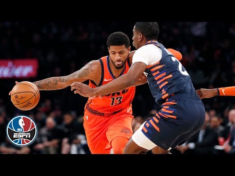 Video: Paul George drops 31 in Thunder's win over Knicks | NBA Highlights