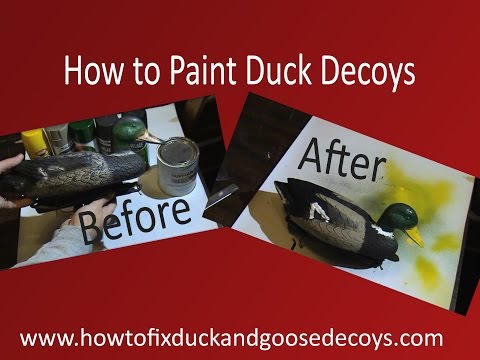 how to repair duck decoys