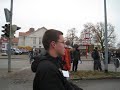 17.11.2009 Flashmob 'Bildungsstau' an der Europakreuzung in Greifswald