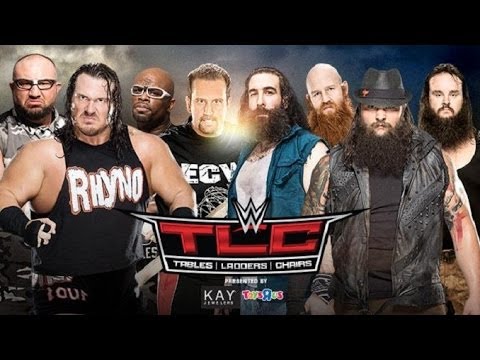 LUCHA COMPLETA Dudley Boyz, Tommy Dreamer y Rhyno vs The Wyatt Family TLC 2015