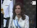 cristina kirchner toma posesión de la presidencia de argentina
