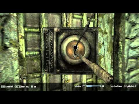 how to pick locks in skyrim