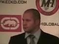 Fedor Emelianenko Arriving For M-1 Press Conference