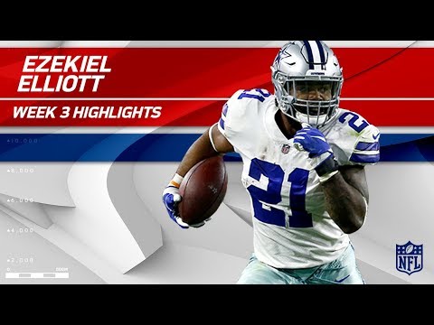 Video: Ezekiel Elliott Highlights vs. Arizona | Cowboys vs. Cardinals | Wk 3 Player Highlights