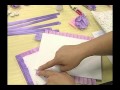 Flor bordada em caderno