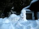 Schneemann im Kopfstand Schneemann im Kopfstand