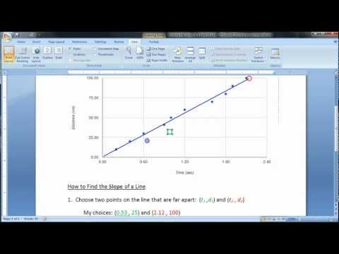 how to obtain slope in excel