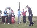 Jim Furyk on 15 tee, Turnberry
