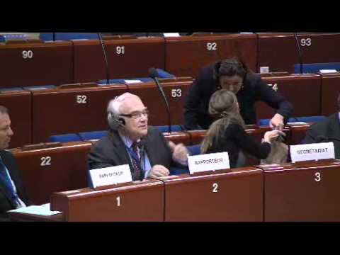 bosnia (region) - French Rapporteur Jean-Marie BELLIARD (R, EPP/CD) and Swiss Rapporteur Beat HIRS (L, ILDG) addressed the Plenary Session on 21 March 2012 presenting a report...