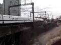 JR trains in Musashi-kosugi; 300 series