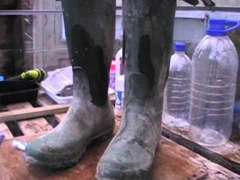 how to repair rubber boots cracks