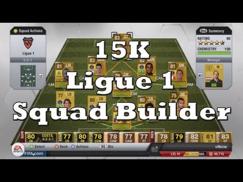 MeiseTV - Hope you guys enjoy this cheap 15K Budget squad builder for Ligue 1. It is a really good side to use in Fifa 13 Ultimate Team, nicely rounded with a good amo...