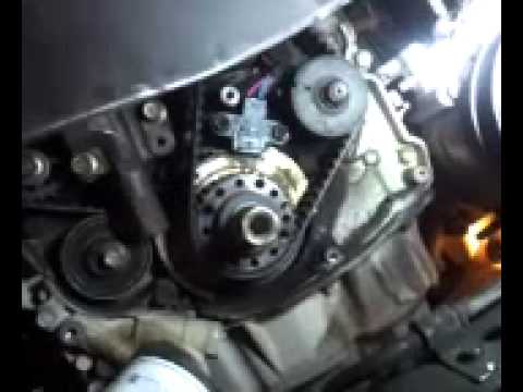 2004 Kia Optima 2.4 Timing marks crank reference inspection hole