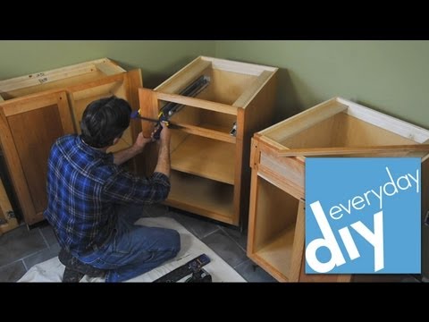 how to fit kitchen wall units