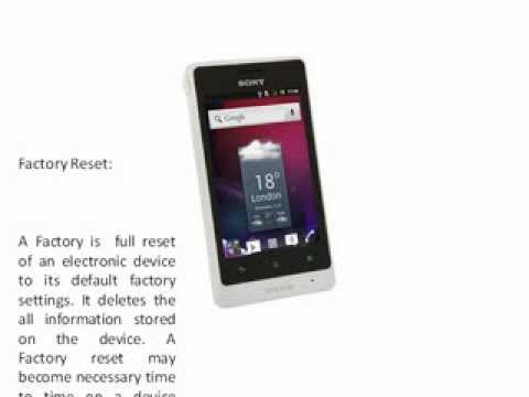 how to hard reset sony xperia go