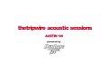 Ed Harcourt - "Shadowboxing" (Tripwire Acoustic Session)