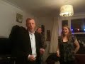 Singing in danish at our thanksgiving party