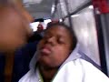 My sister sleep on the bus us messing with her