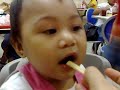 baby gilianne eating fries and burger baby gilianne eating fries and burger