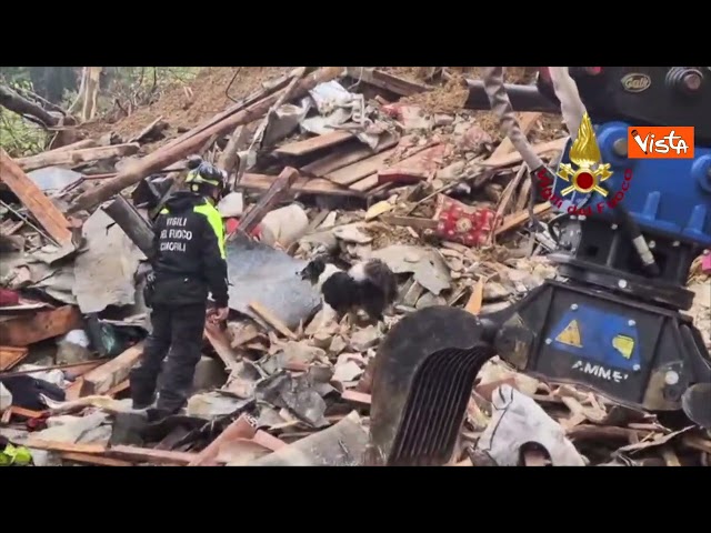 Frana travolge tre case a Brazzano di Cormons (Gorizia), si cercano due dispersi