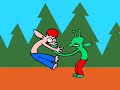 an early comic strip by james kochalka brought to life by james and me quite a while ago. he did all the drawings and voices and i did the music, sound and animation.