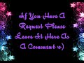 If you have a Request Leave it Here
