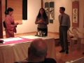 成澤翠玲の書道パフォーマンス(パリ) Japanese Calligraphy -SHODO- demonstration