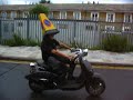 Kenny modelling new helmet