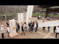 Giant Bar Graph of Obesity made out of Soda Cans
