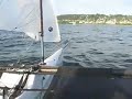 Adventure Trimaran 24 downwind on nets Adventure Trimaran 24 downwind on nets