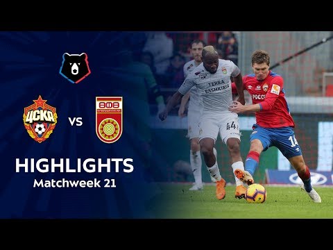CSKA Moskva 2-2 Ufa (Russian Premier-Liga 2018/19)...