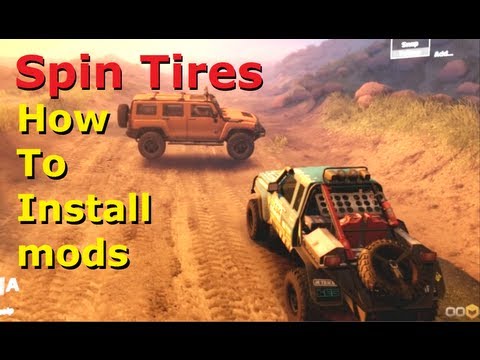 Spin Tires – Mods, How To install tutorial / guide, cars, trucks, newest developer tech demo. 2014