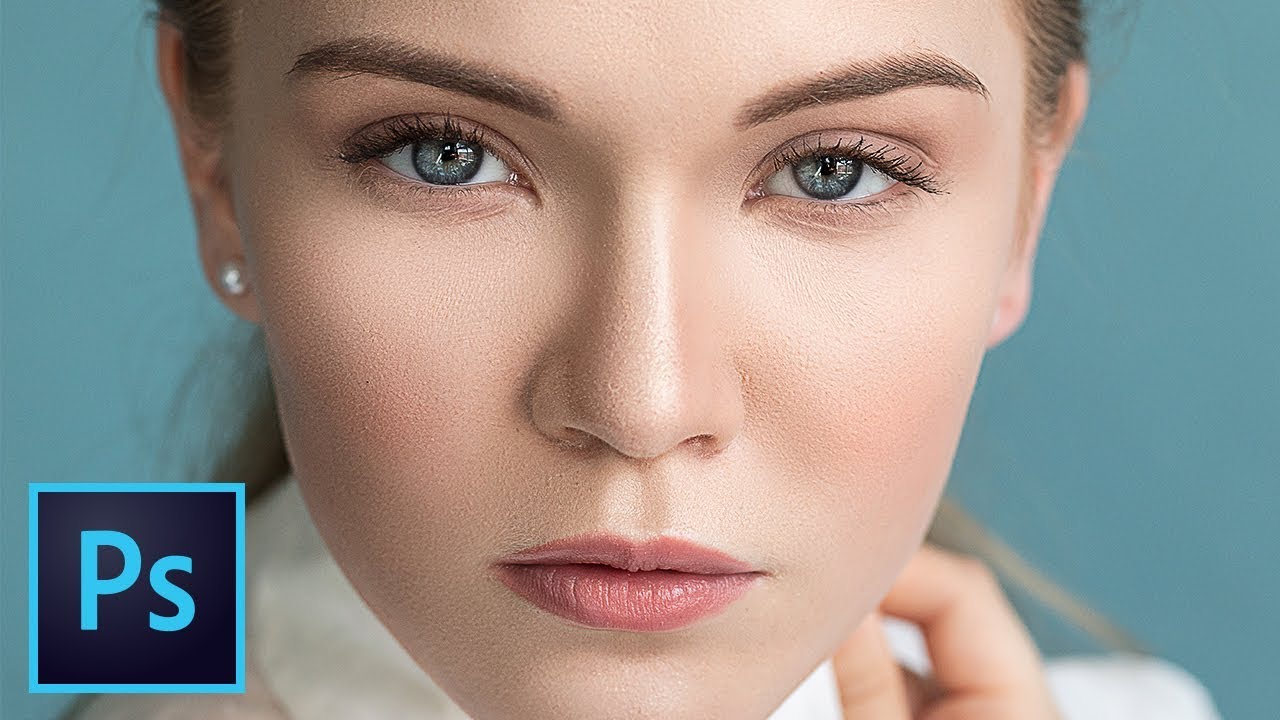 photo retouching tutorial and sculpting skin