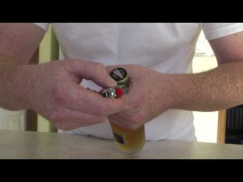how to open bottle with lighter