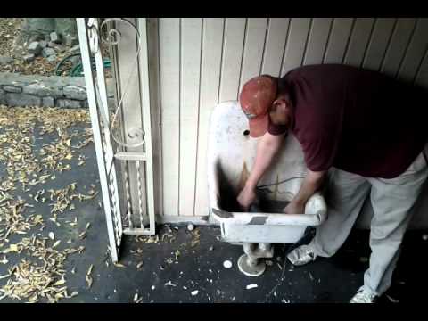 how to refinish a cast iron sink